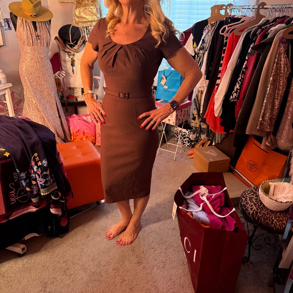 NEW with tags Elegant Brown Dress